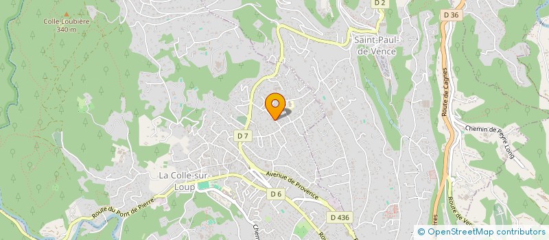 localisation de l'entreprise REEF IMMO  LA COLLE-SUR-LOUP