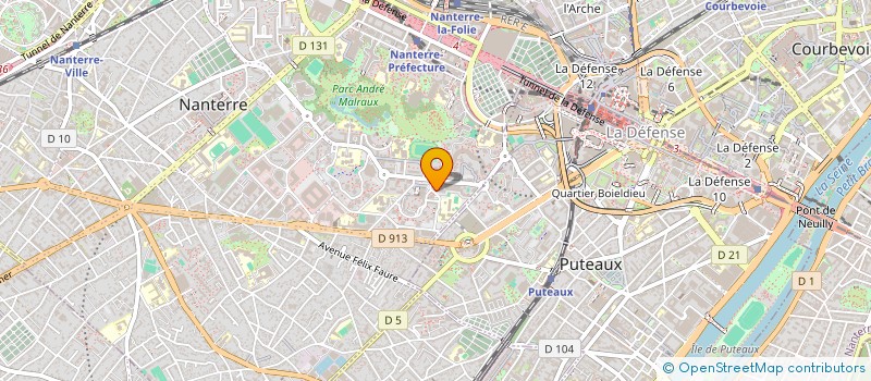 localisation de l'entreprise REEL AUTO  NANTERRE