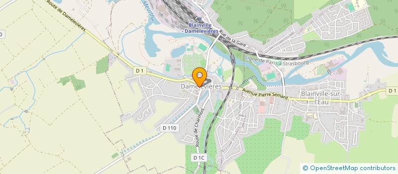 localisation de l'entreprise REEL DIAG  DAMELEVIERES