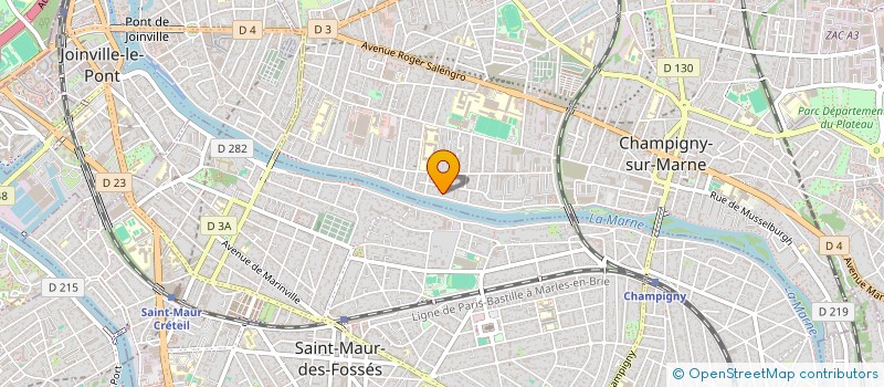 localisation de l'entreprise REEL PROD  CHAMPIGNY-SUR-MARNE