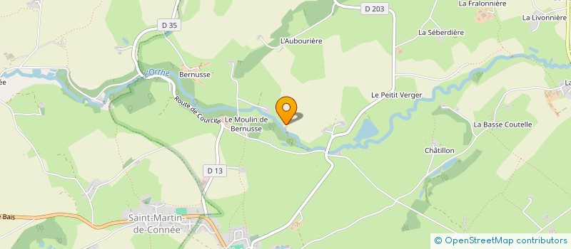 localisation de l'entreprise REEMPLOI ET ANTI-GASPILLAGE POUR VALORISER L'ENTRAIDE AUX NECESSITEUX (RAVEN'S SHELTER)  VIMARTIN-SUR-ORTHE