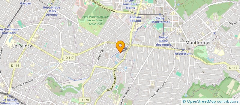 localisation de l'entreprise REEMPLOI MATERIAUX ASSOCIATION à GAGNY