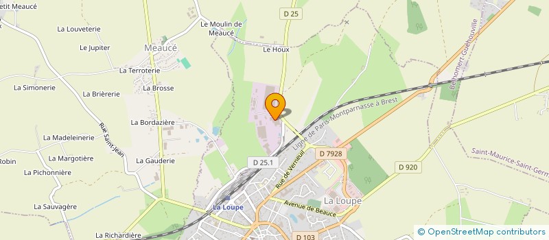 localisation de l'entreprise REEMPLOI MEUNIER CHRISTIAN à LA LOUPE