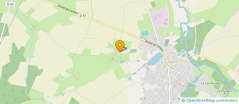 localisation de l'entreprise REEVER à COULLONS