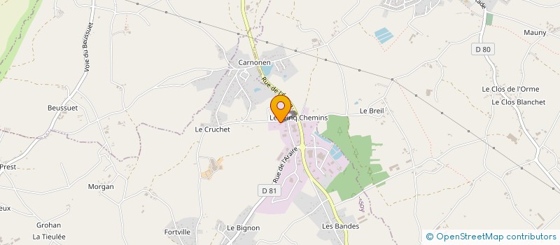 localisation de l'entreprise REF AGRI à QUESSOY