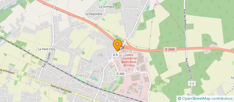 localisation de l'entreprise REF'AUTO à GRIGNY