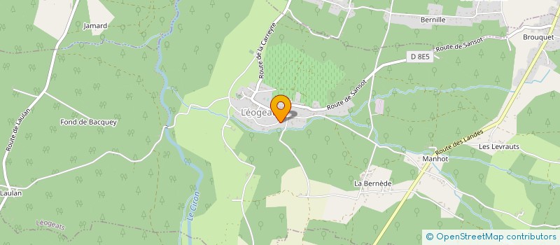 localisation de l'entreprise REF CONSULT  LEOGEATS