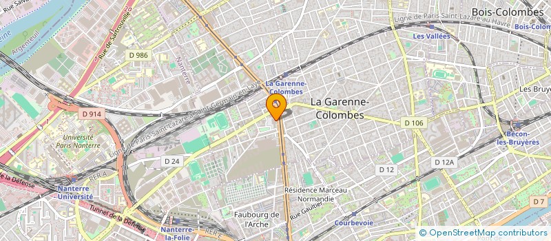 localisation de l'entreprise REF INFO à LA GARENNE-COLOMBES