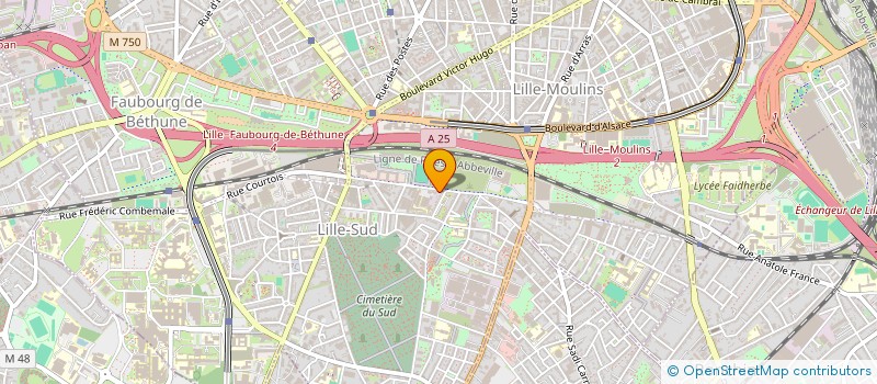 localisation de l'entreprise REFABMARKET à LILLE