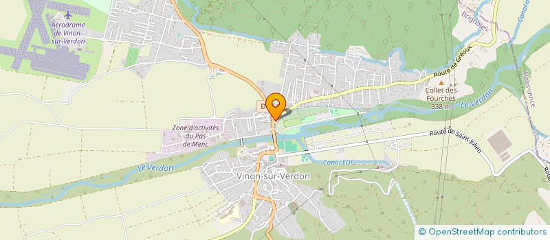 localisation de l'entreprise REFAMI à VINON-SUR-VERDON