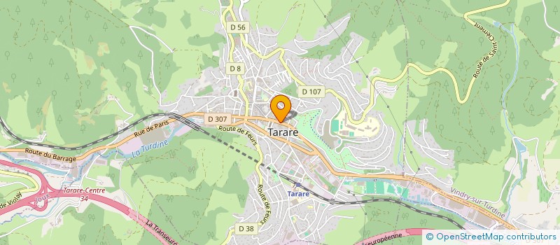 localisation de l'entreprise REFCOM  TARARE