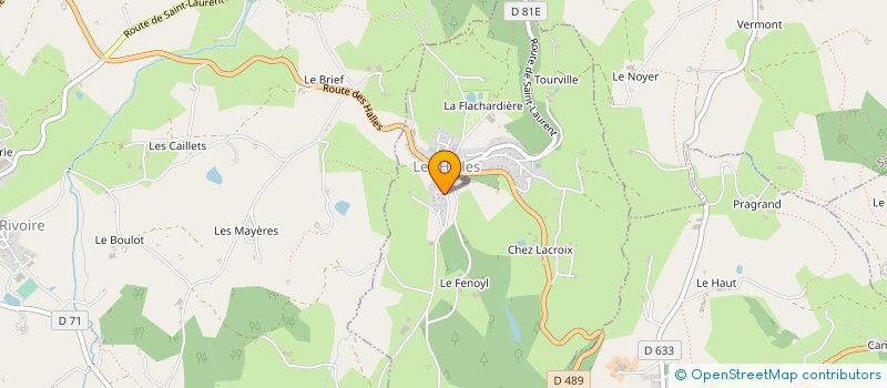 localisation de l'entreprise REFEMBAL à LES HALLES