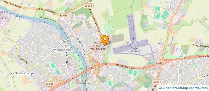 localisation de l'entreprise REFERENCE DIRECTE  WAMBRECHIES