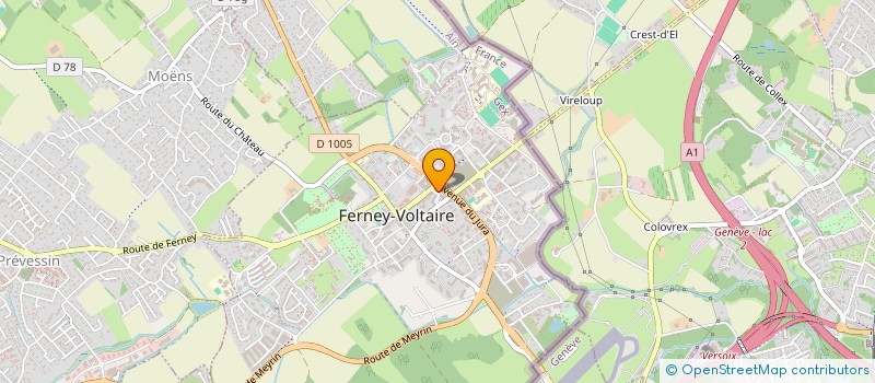 localisation de l'entreprise REFERENCE IMMOBILIER à FERNEY-VOLTAIRE
