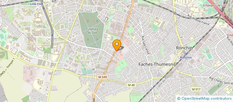localisation de l'entreprise REFERENCE PERMIS  FACHES-THUMESNIL