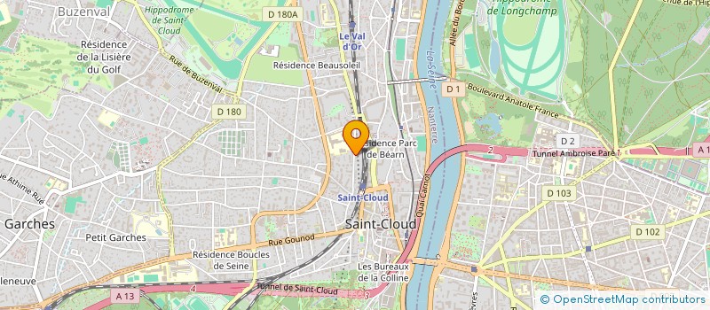 localisation de l'entreprise REFERENCE SANTE à SAINT-CLOUD