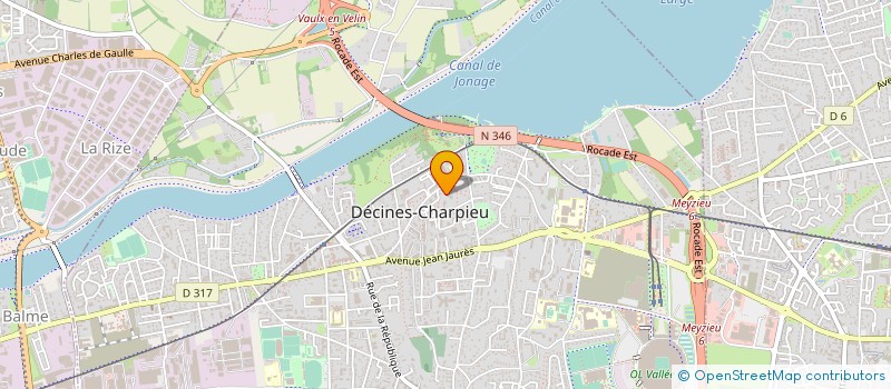 localisation de l'entreprise REFERENCE SCULPTURE IMMOBILIERE  DECINES-CHARPIEU