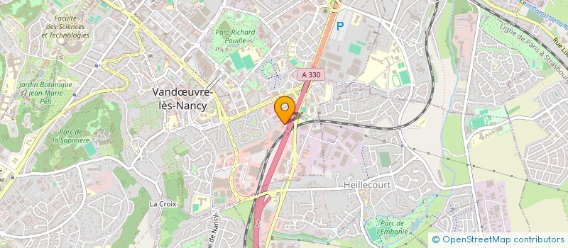 localisation de l'entreprise REFERENCE VANDOEUVRE  VANDUVRE-LES-NANCY