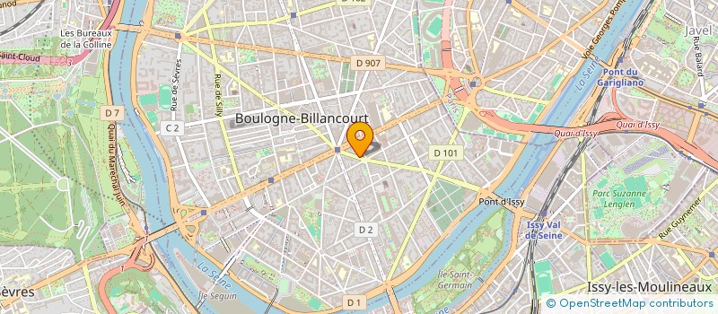 localisation de l'entreprise REFERENCE WEB  BOULOGNE-BILLANCOURT