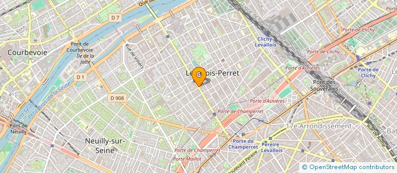 localisation de l'entreprise REFERENCEMENT DES SOCIETES ET DES INDEPENDANTS  LEVALLOIS-PERRET