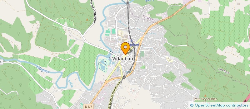 localisation de l'entreprise REFERENCEMENT EVOLUTION  VIDAUBAN