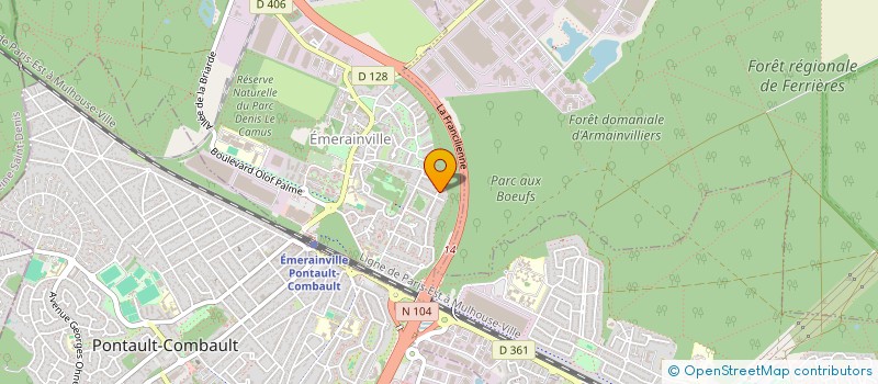 localisation de l'entreprise REFERENCIEL  EMERAINVILLE