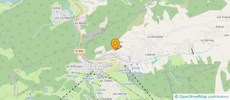 localisation de l'entreprise REFFET à LA CLUSAZ