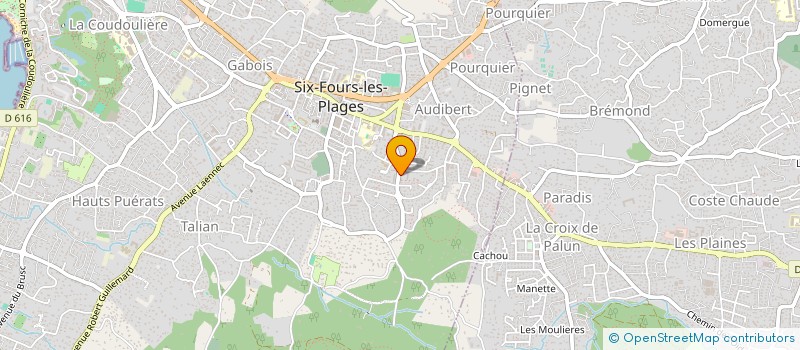 localisation de l'entreprise REFFREGER à SIX-FOURS-LES-PLAGES