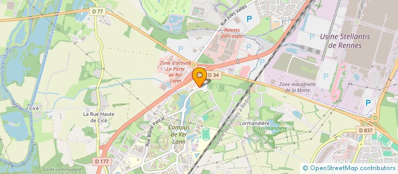 localisation de l'entreprise REFLAIT à BRUZ
