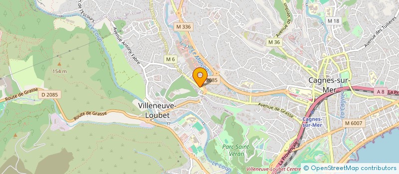 localisation de l'entreprise REFLECTOM à CAGNES-SUR-MER