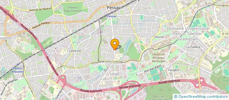 localisation de l'entreprise REFLET  PESSAC