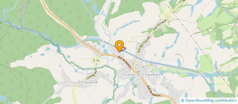 localisation de l'entreprise REFLET ANIMATION  FRAHIER-ET-CHATEBIER