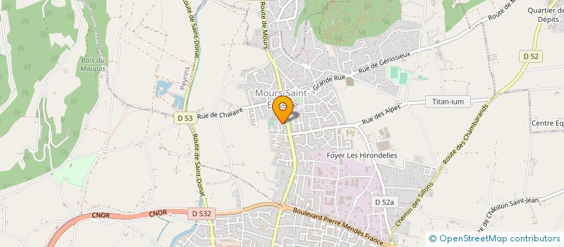 localisation de l'entreprise REFLET DE PLUMES  MOURS-SAINT-EUSEBE