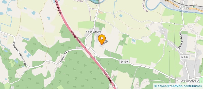 localisation de l'entreprise REFLET SAUVAGE  LA CALOTTERIE