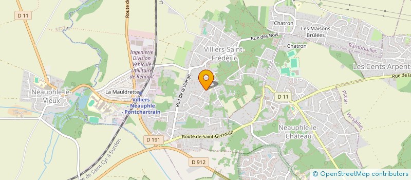 localisation de l'entreprise REFLET & VOUS  VILLIERS-SAINT-FREDERIC