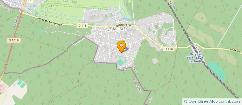 localisation de l'entreprise REFLETIMAGE  COYE-LA-FORET