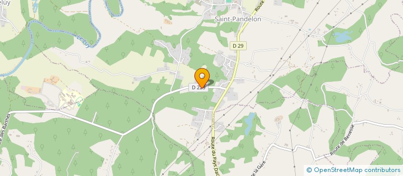 localisation de l'entreprise REFLETS BLEUS  SAINT-PANDELON