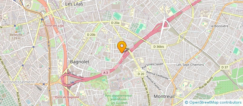 localisation de l'entreprise REFLETS D EDEN à BAGNOLET