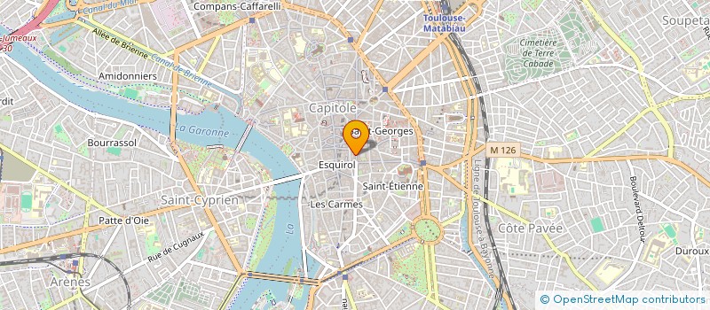 localisation de l'entreprise REFLETS D'HISTOIRE DE HAUTE-GARONNE  TOULOUSE