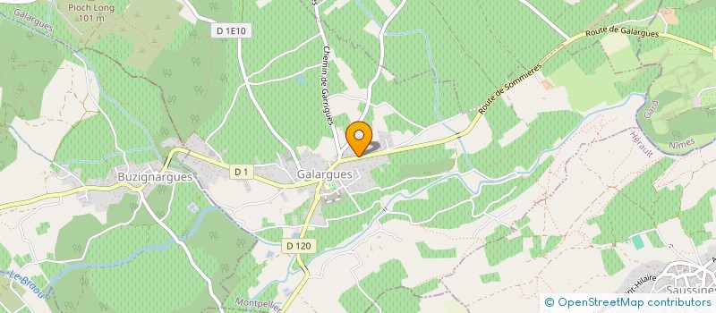 localisation de l'entreprise REFLETS D O - CONCEPT  GALARGUES