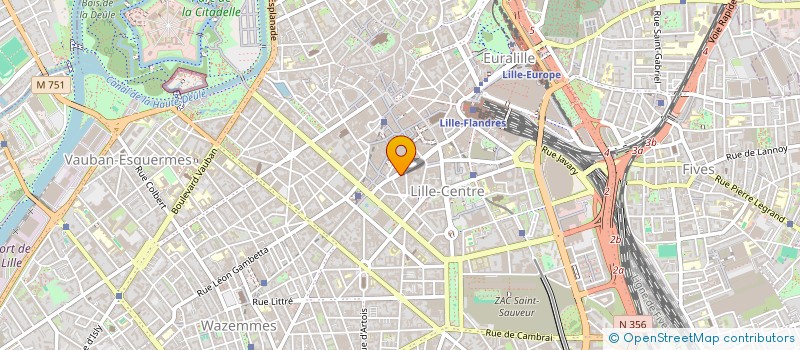 localisation de l'entreprise REFLETS ET MATIERES à LILLE