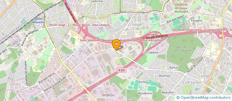 localisation de l'entreprise REFLETS GROUPE PENTALOG  PESSAC