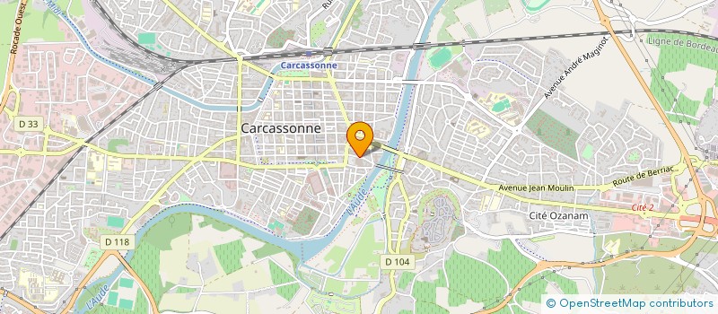 localisation de l'entreprise REFLETS LYRIQUES DE L AUDE  CARCASSONNE