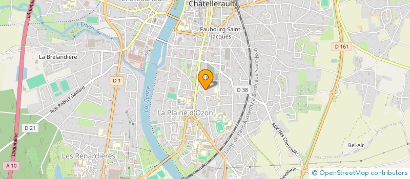 localisation de l'entreprise REFLETS MUSICAUX 86  CHATELLERAULT