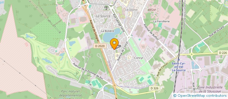 localisation de l'entreprise REFLEX à ORLEANS