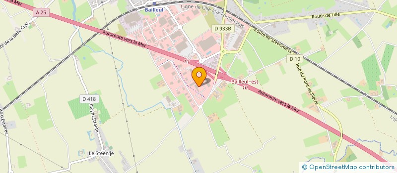 localisation de l'entreprise REFLEX à BAILLEUL