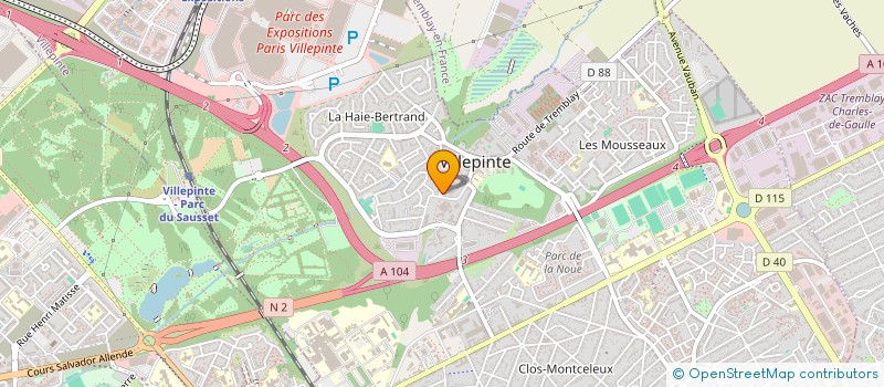 localisation de l'entreprise REFLEX à VILLEPINTE