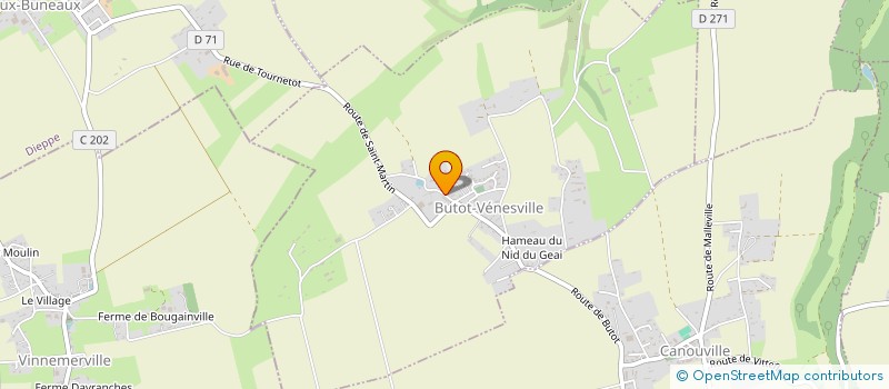 localisation de l'entreprise REFLEX  BUTOT VENESVILLE