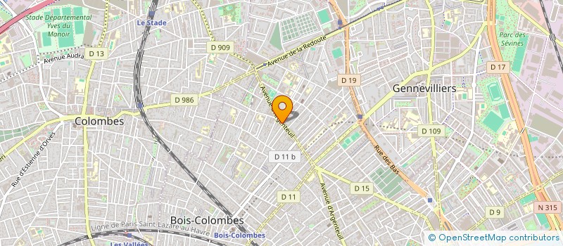 localisation de l'entreprise REFLEX ASSURANCE à BOIS-COLOMBES