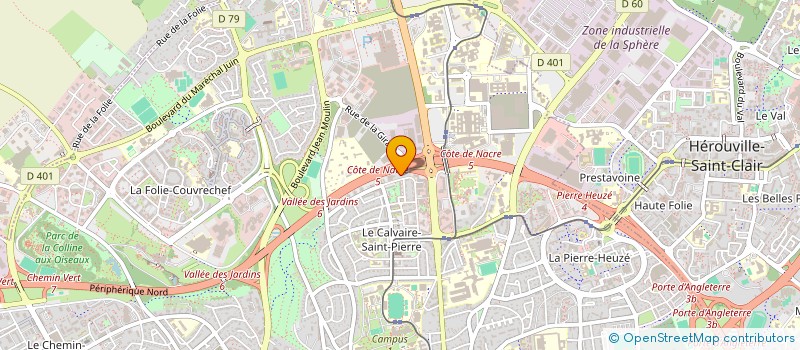 localisation de l'entreprise REFLEX'AUDIT à CAEN